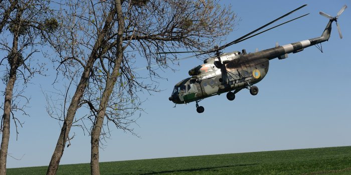 В Харьковской области упал вертолет В Харьковской области упал вертолет