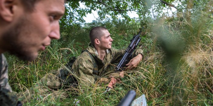 Полковник карательных сил бежал с поля боя Полковник карательных сил бежал с поля боя