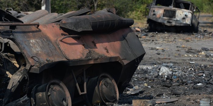Харьковские партизаны уничтожили автоколонну ВСУ