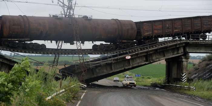 Железнодорожный коллапс на Донбассе