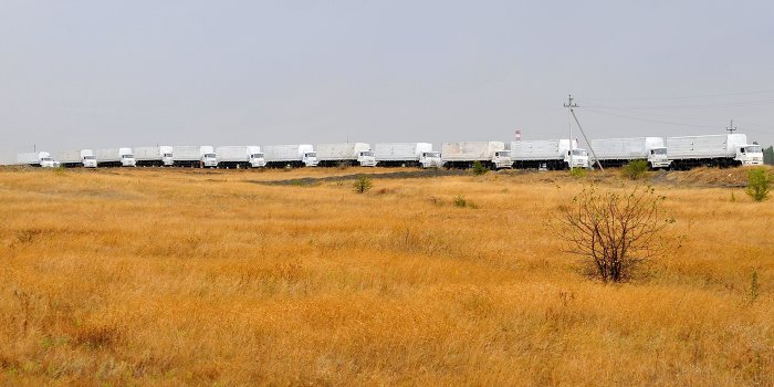 Второй гуманитарный конвой прибыл в Луганск Второй гуманитарный конвой прибыл в Луганск