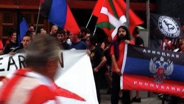 Болельщики «Атлетико» выступили против украинского нацизма Болельщики «Атлетико» выступили против украинского нацизма