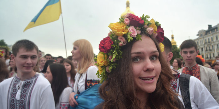 В Одессе прошла акция «Смирительная вышиванка» В Одессе прошла акция «Смирительная вышиванка»