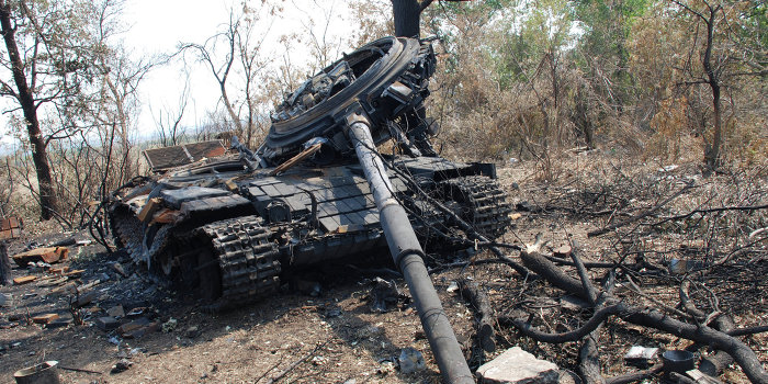 Украинские солдаты предприняли попытку наступления на Донецк