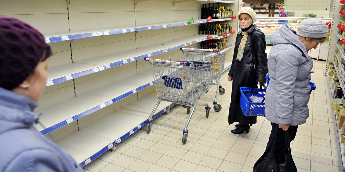 Продуктовая паника во Львове Продуктовая паника во Львове