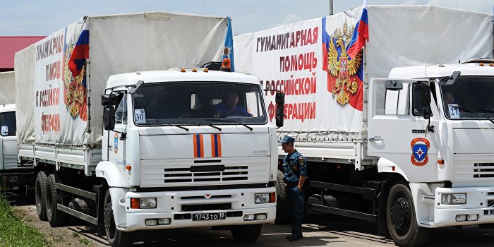 В Донбасс прибыл очередной гуманитарный конвой из РФ