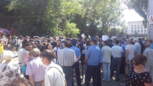 В Одессе призвали к отставке Саакашвили