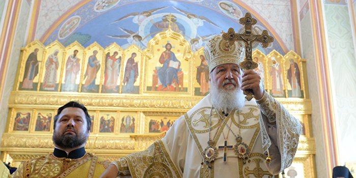 Патриарх Кирилл осудил церковный раскол на Украине Патриарх Кирилл осудил церковный раскол на Украине