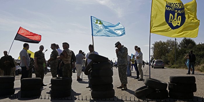 Беспилотник снял блокаду Крыма Беспилотник снял блокаду Крыма