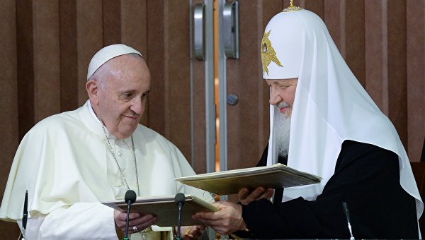 Что Патриарх Кирилл и Папа Римский сказали о войне, унии и расколе в Украине