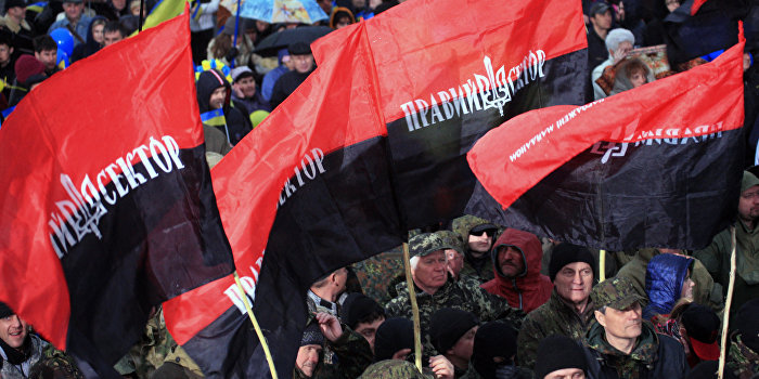 «Правый сектор» пикетирует Кабмин Украины