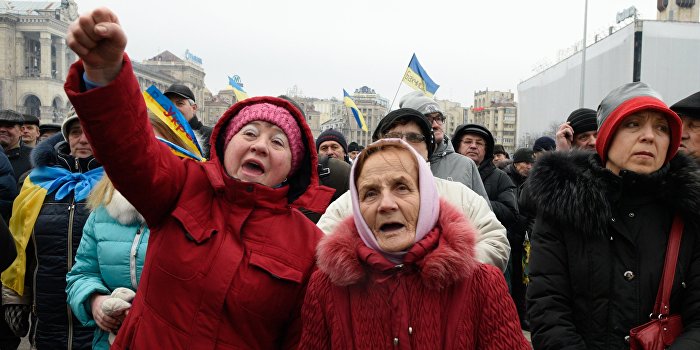 Протестанты призвали бойцов «АТО» развернуть оружие на Киев