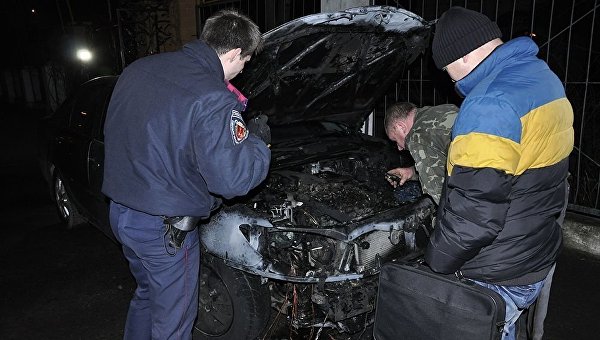 В Одессе сожгли авто руководителя епархии, помогающего беженцам из Донбасса