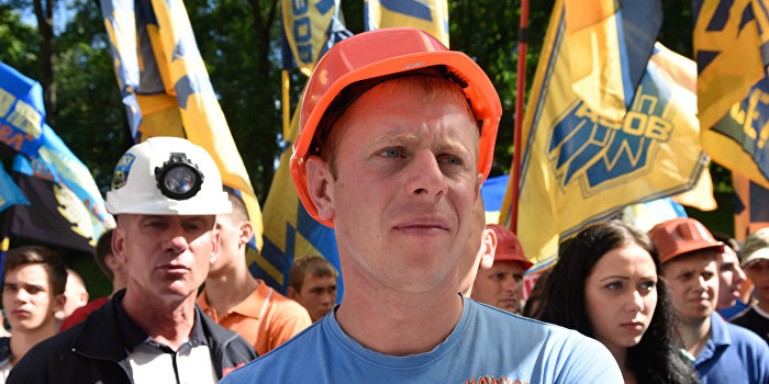 Украинский шахтер пытался сжечь себя в здании Минэнергоугля