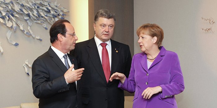 Порошенко проведет переговоры с Меркель и Олландом о ситуации в Крыму