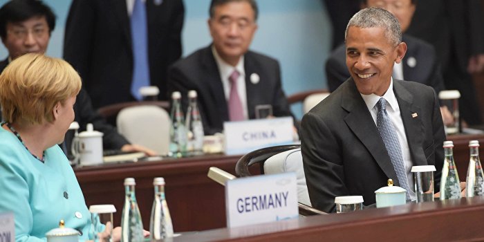 Обама обсудил Украину с Меркель и Олландом на полях саммита G20 Обама обсудил Украину с Меркель и Олландом на полях саммита G20