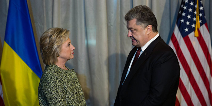 Порошенко провел переговоры с Клинтон Порошенко провел переговоры с Клинтон