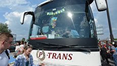 Водители автобусов перекрыли движение в центре Киева, протестуя против новых правил перевозки