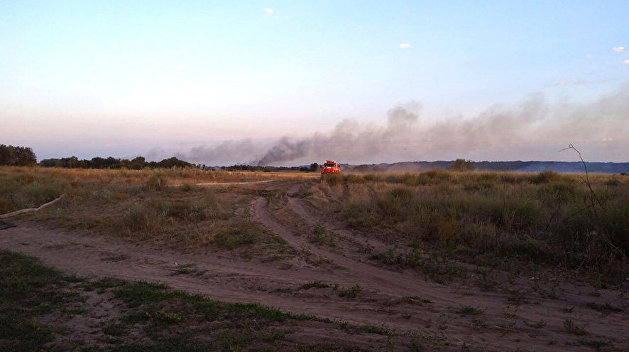 Под Полтавой горят торфяники Под Полтавой горят торфяники