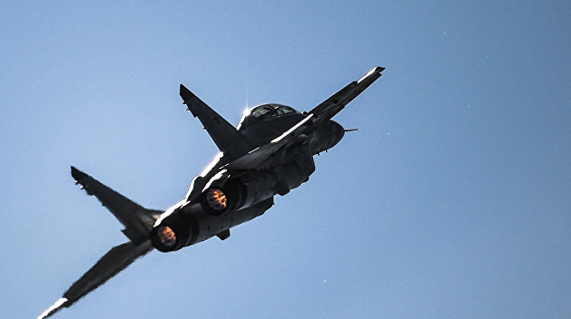 В Минобороны России назвали причину аварии МиГ-29 в Средиземном море