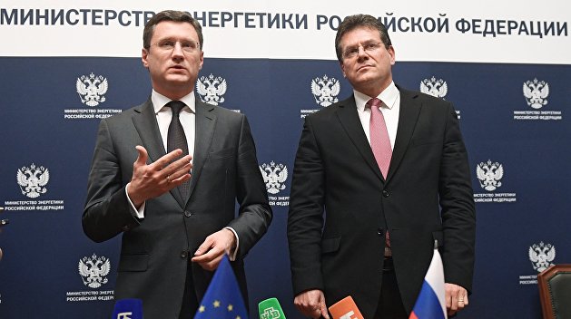 Новак и Шефчович обсудили ситуацию вокруг поставок газа через Украину Новак и Шефчович обсудили ситуацию вокруг поставок газа через Украину
