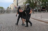 Появилось видео задержания украинской полицией националистов