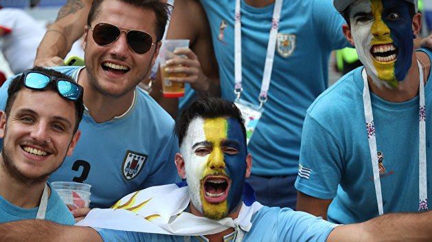 Иностранные болельщики спрогнозировали исход матча Россия-Уругвай