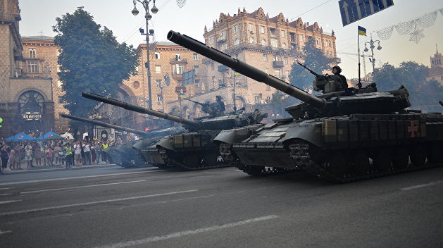 Украина готова к войне. Репетиция военного парада в Киеве. Фоторепортаж Украина готова к войне. Репетиция военного парада в Киеве. Фоторепортаж