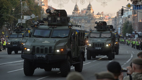 Украина готова к войне. Репетиция военного парада в Киеве. Фоторепортаж