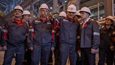 Так закаляется сталь: Зеленский и Аваков побывали на металлургическом комбинате Ахметова в Мариуполе