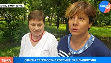 Украинцы против отмены телемоста Украины с Россией — видео