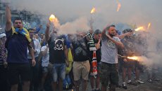 Welcome to Ukraine: В Киеве напали на болельщиков «Ливерпуля»
