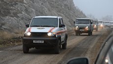 Российские спасатели развернули штаб в Нагорном Карабахе