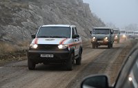 Российские спасатели развернули штаб в Нагорном Карабахе