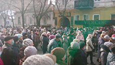 Антитарифный майдан начался в Мелитополе - видео