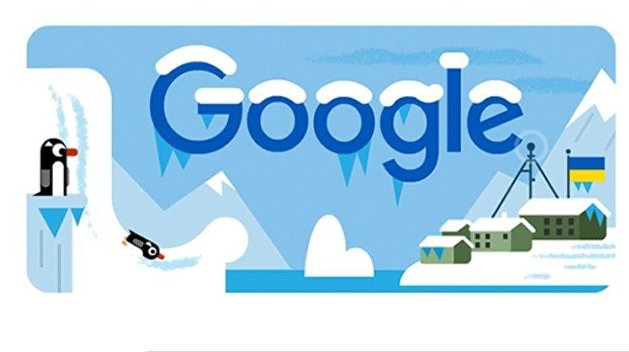Google выпустил дудл в честь украинской антарктической станции