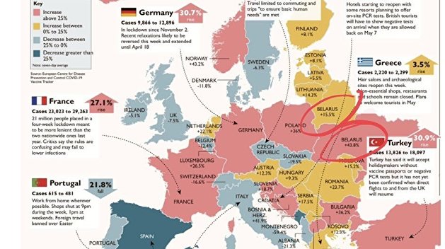 The Times «стерла» Украину с карты Европы