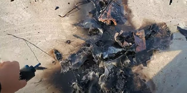 В Сети появилось видео с места взрыва на нефтебазе в Донецке