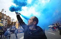 «Совместно противостоять восточной орде»: украинские националисты протестуют у белорусского посольства