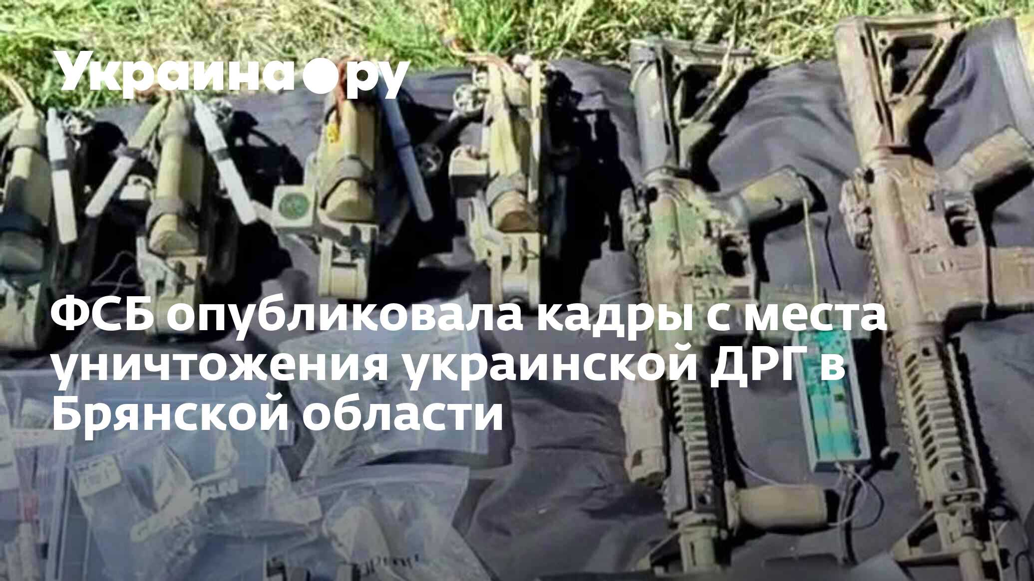 ФСБ опубликовала кадры с места уничтожения украинской ДРГ в Брянской  области - 16.08.2023 Украина.ру