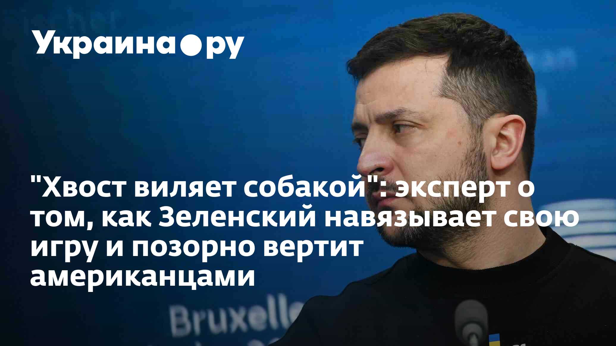"Хвост виляет собакой": эксперт о том, как Зеленский навязывает свою ...