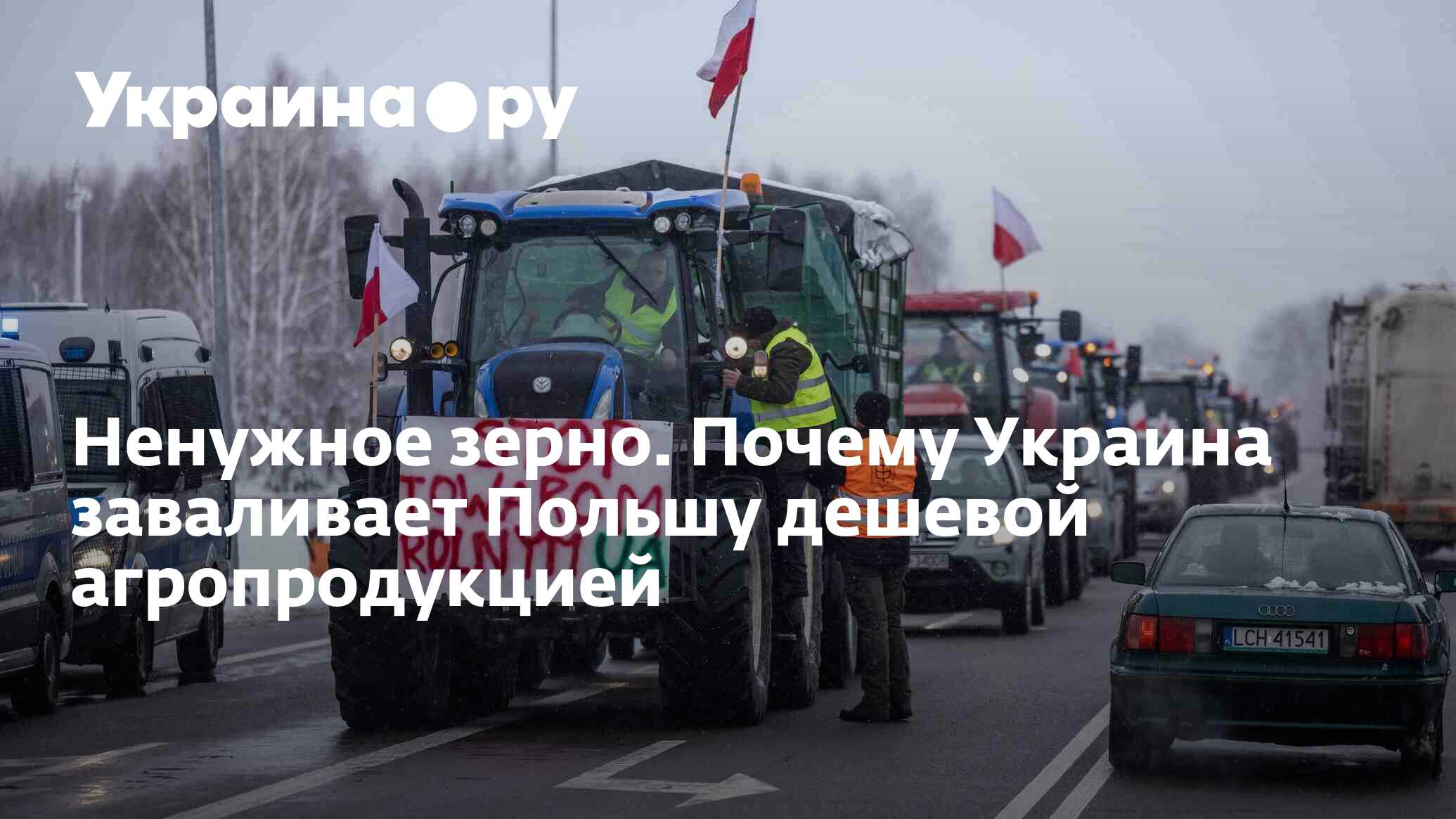 Ненужное зерно. Почему Украина заваливает Польшу дешевой агропродукцией -  14.02.2024 Украина.ру