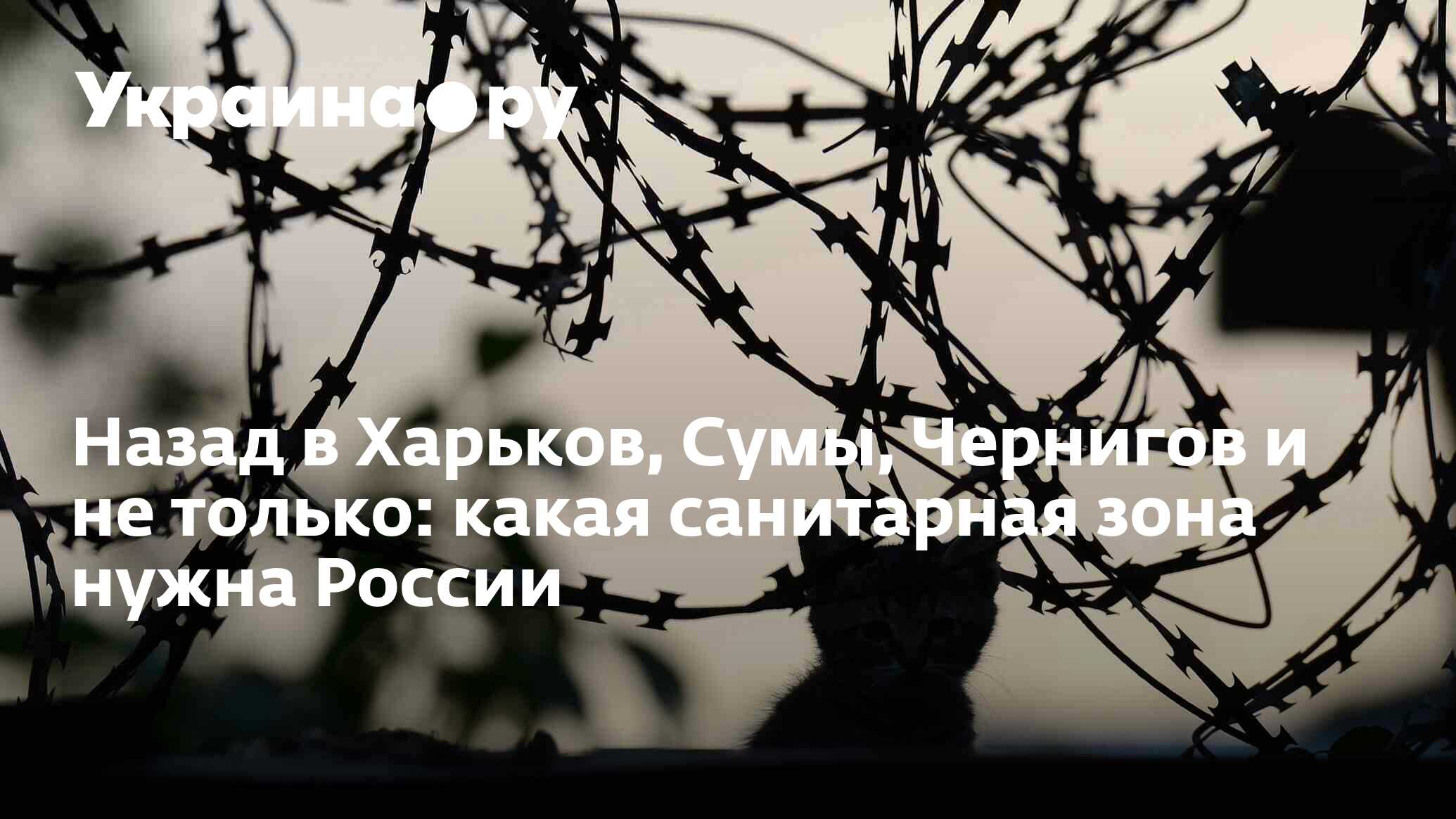 Назад в Харьков, Сумы, Чернигов и не только: какая санитарная зона нужна  России - 18.03.2024 Украина.ру