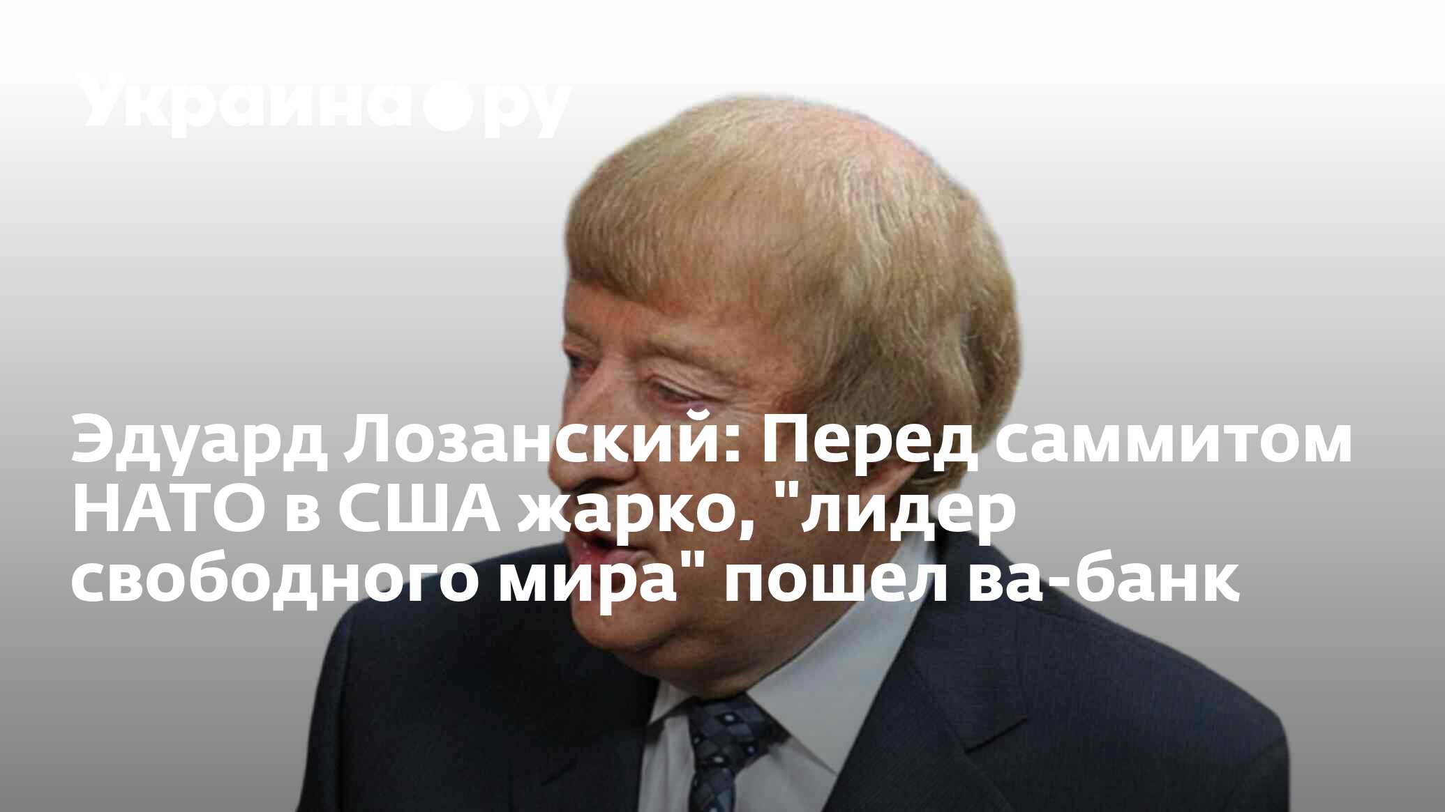 Эдуард Лозанский: Перед саммитом НАТО в США жарко, 