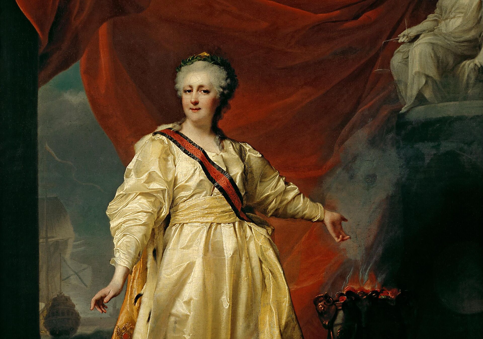 Екатерина II - законодательница в Храме богини Правосудия - РИА Новости, 1920, 27.12.2023