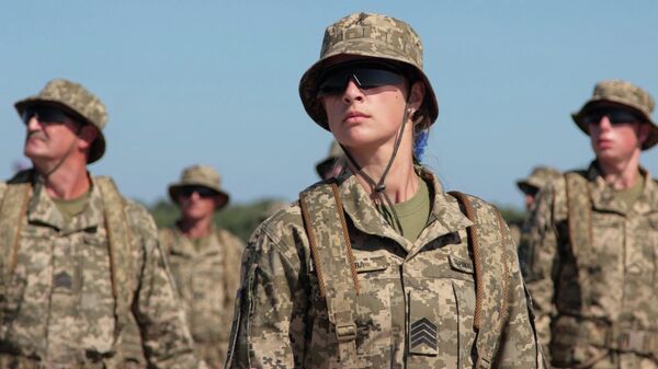 женщина-военнослужащая ВСУ