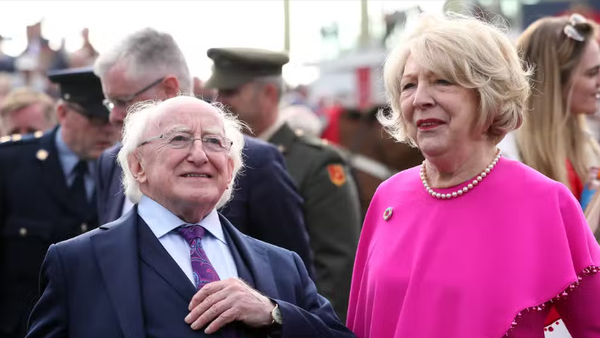 Президент Ирландии Майкл Хоггинс с женой Сабиной