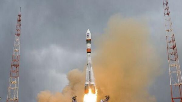 Запуск ракеты РН Союз-2.1а с космодрома Плесецк