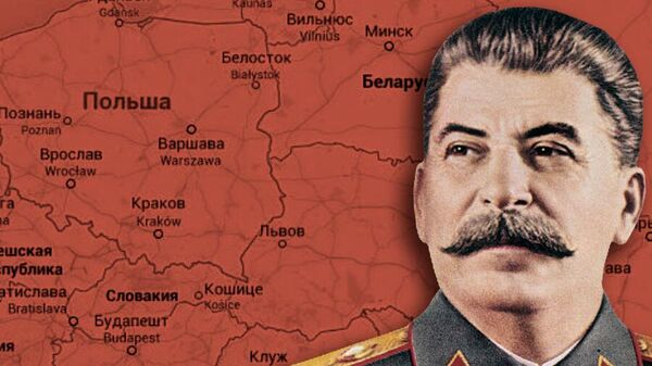 Сталин Польша коллаж