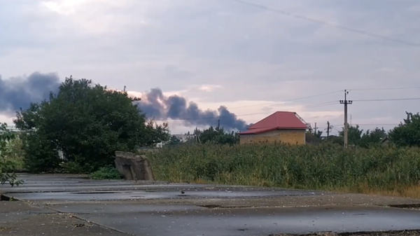 Взрывы в селе Азовское в Крыму